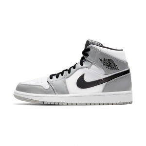 Nike Air Jordan 1 Mid-High "Light Smoke Grey" 554724-092 Albastru Deschis | 90DXOITSV