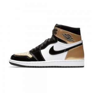 Nike Air Jordan 1 Retro High OG NRG "Gold Bombeu" 861428-007 Black/Black-metallic Gold-white | 29AGZNIVU