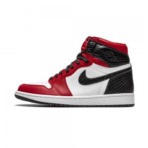 Nike Jordan Air Jordan 1 High Retro WMNS "Satin Snake" CD0461-601 Gym Red/Whte-black | 93PKGUFVB